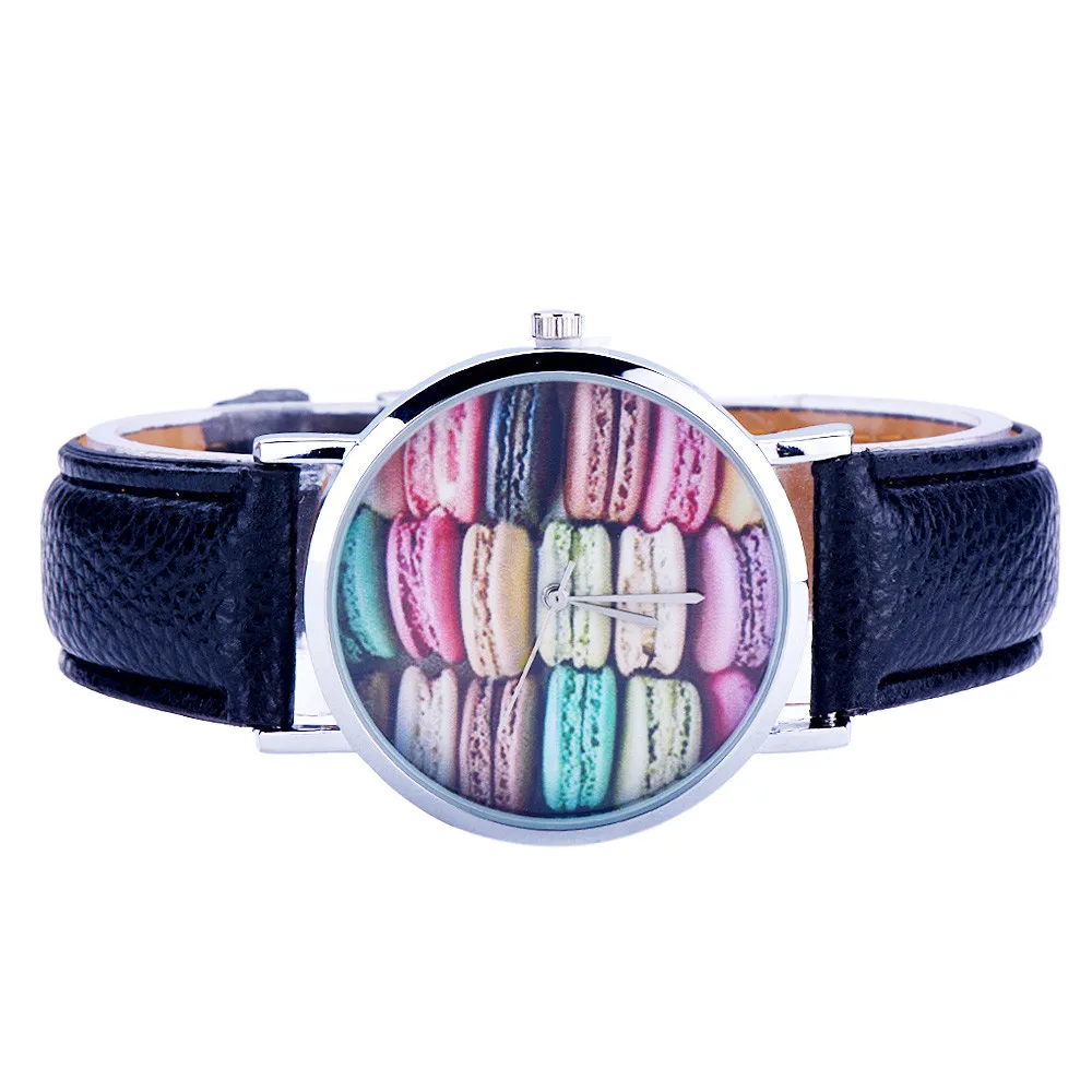 2018 повседневное модные часы леди для женщин кожа аналоговые Кварцевые женские