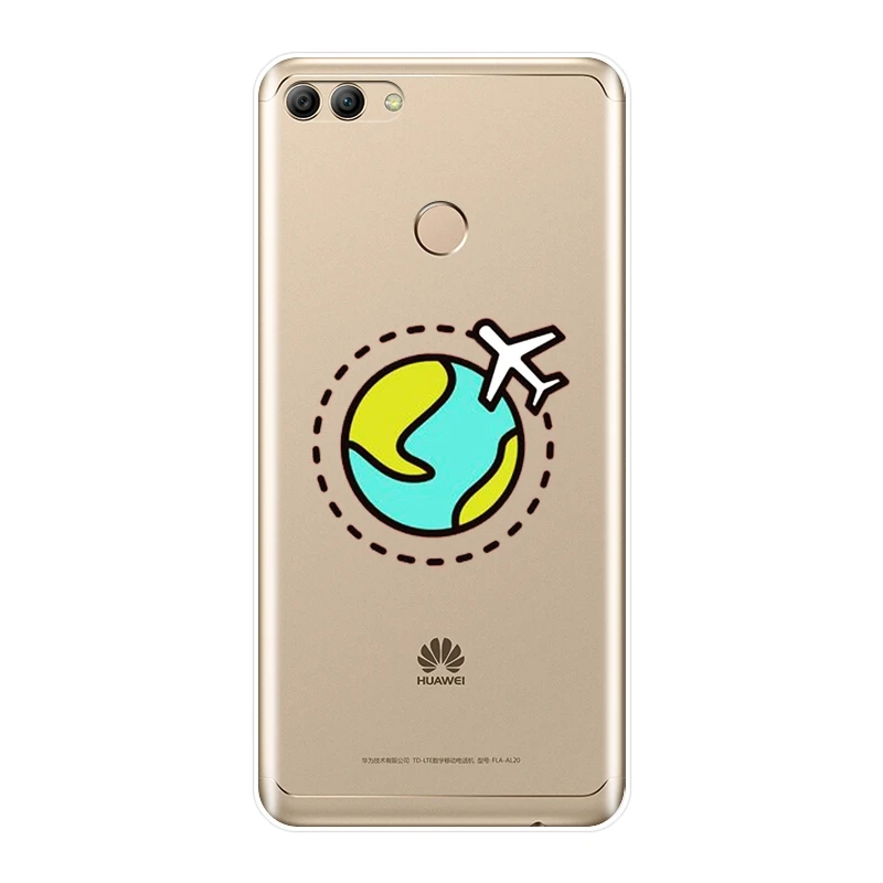 Мягкая задняя крышка для huawei Y5 Y6 Y7 Prime 2018 Y9 2019 самолет звезда милый чехол телефона