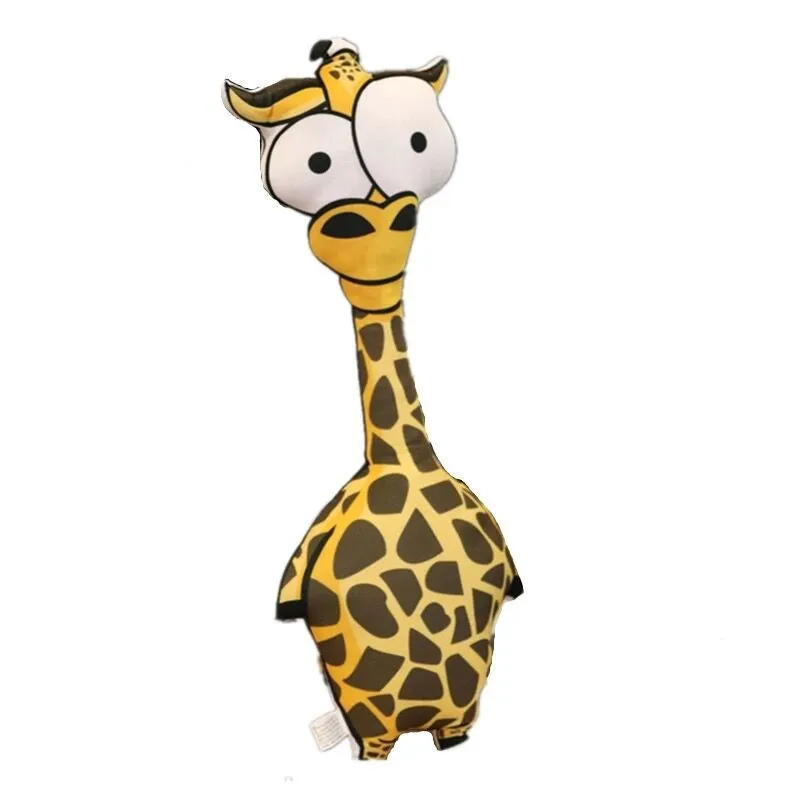 

Vanmajor Jungle Q version animal pillow simulation 3D printing flamingo zebra elephant lion dual-use cushion plush toys