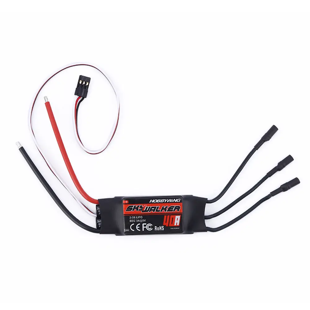 Вертолет Hobbywing SkyWalker-40A 2-3S Бесщеточный Регулятор скорости ESC 400 450 | Игрушки и хобби