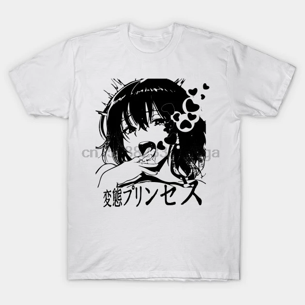 Футболка Ahegao с коротким рукавом для мужчин и женщин тенниска сексуальным аниме