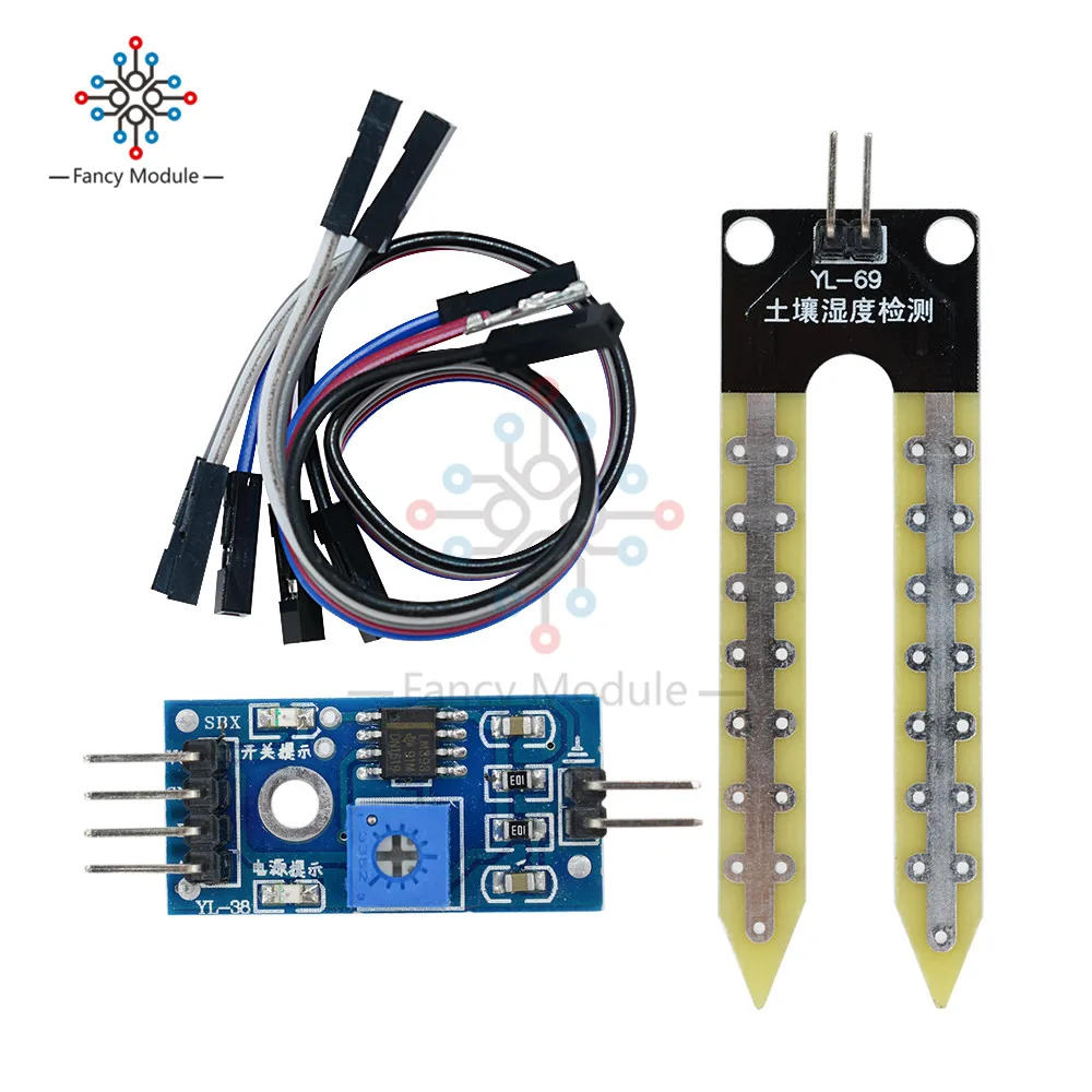 Модуль обнаружения почвы гигрометр датчик влажности зонды для Arduino 3 в-5 в