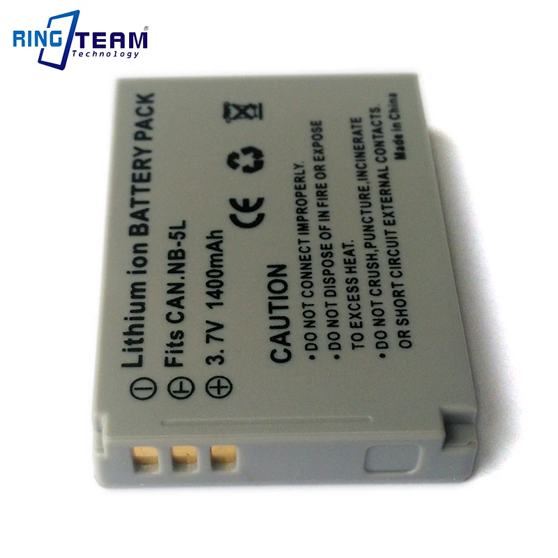 2 шт./лот цифровой Батарея NB5L NB-5L зум-объектив для Canon PowerShot камеры SD970 SD990 SX200 SX210 SX230 S100 910 900 820 810 is ELPH IXY