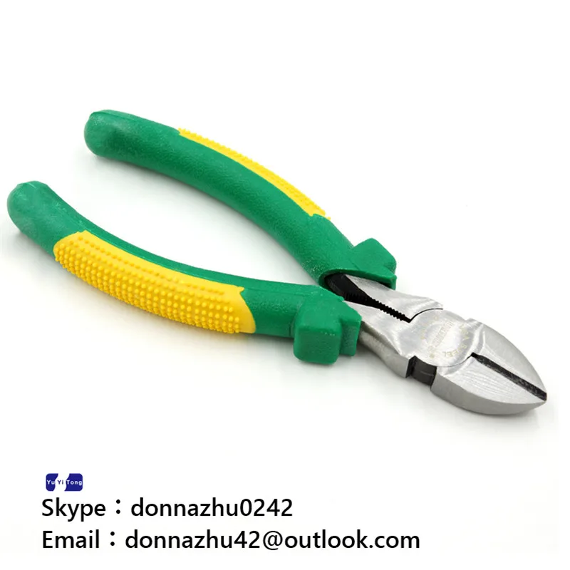 1 шт. Американский косой рот плоскогубцы Цуй двухцветный ручка|handle|pliershandle color |