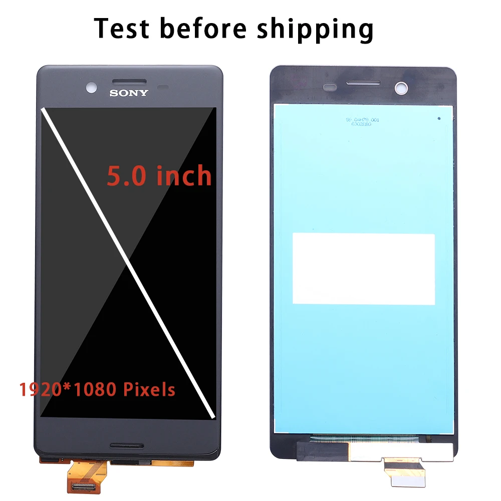 Протестированный дисплей для SONY Xperia X F5121 F5122 ЖК-дисплей кодирующий преобразователь сенсорного экрана в сборе Замена 5," для SONY X lcd