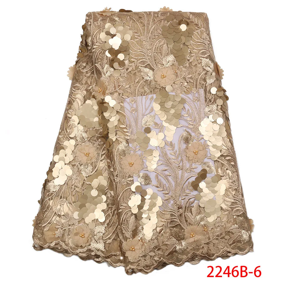 Золотая африканская кружевная ткань 2018 высокое качество нигерийский Тюль с
