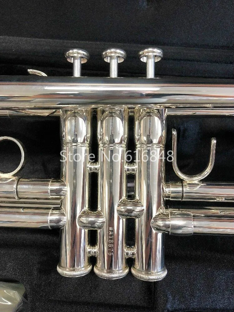 Jupiter JTR-1100 Bb Труба инструмент высокое качество Латунь Посеребренная поверхность труба с Чехол аксессуары