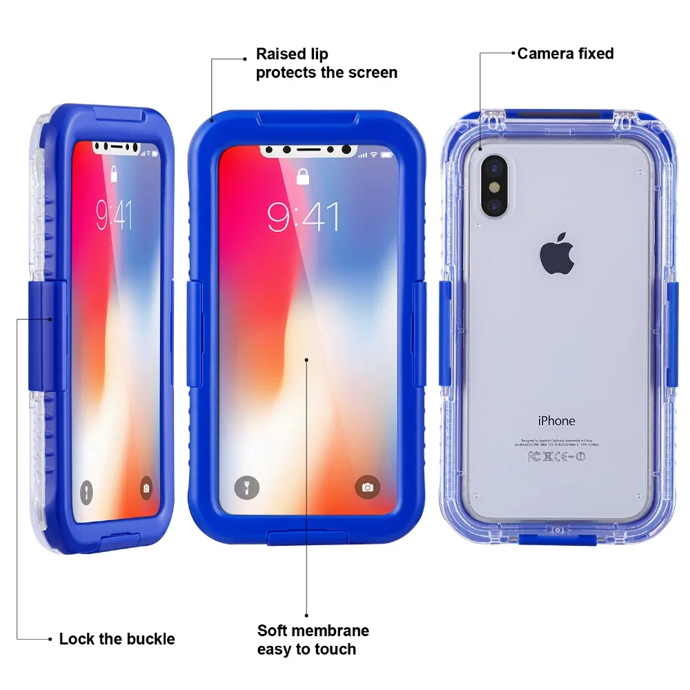2019 Новый чехол для iPhone 7 6S X XS XR 8 Plus ударопрочный и водонепроницаемый Полная защита