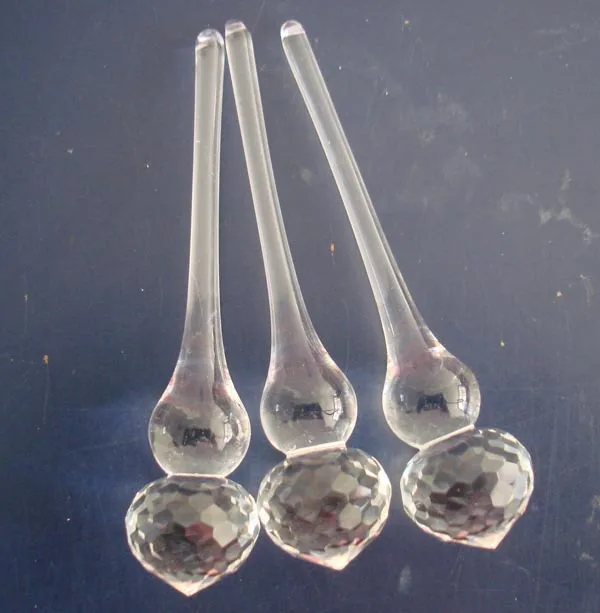 

80pcs 105mm crystal prism beads crystal glass PRISIM Comet Drop SUNCATCHER Crystal Chandelier Parts