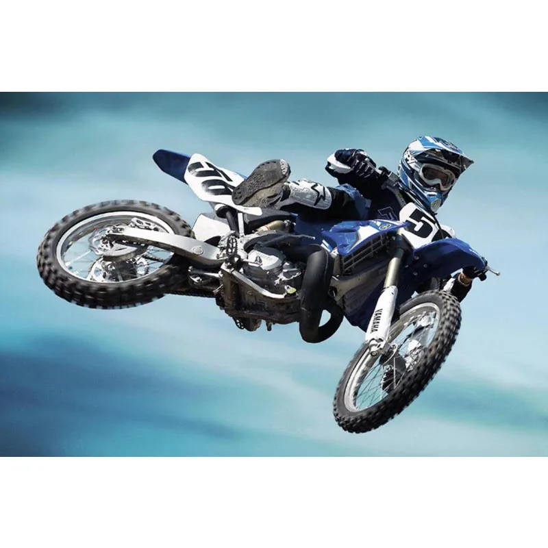 Декор для гостиной Yamaha постер мотокросса 27x40 см парусиновый Шелковый на заказ |