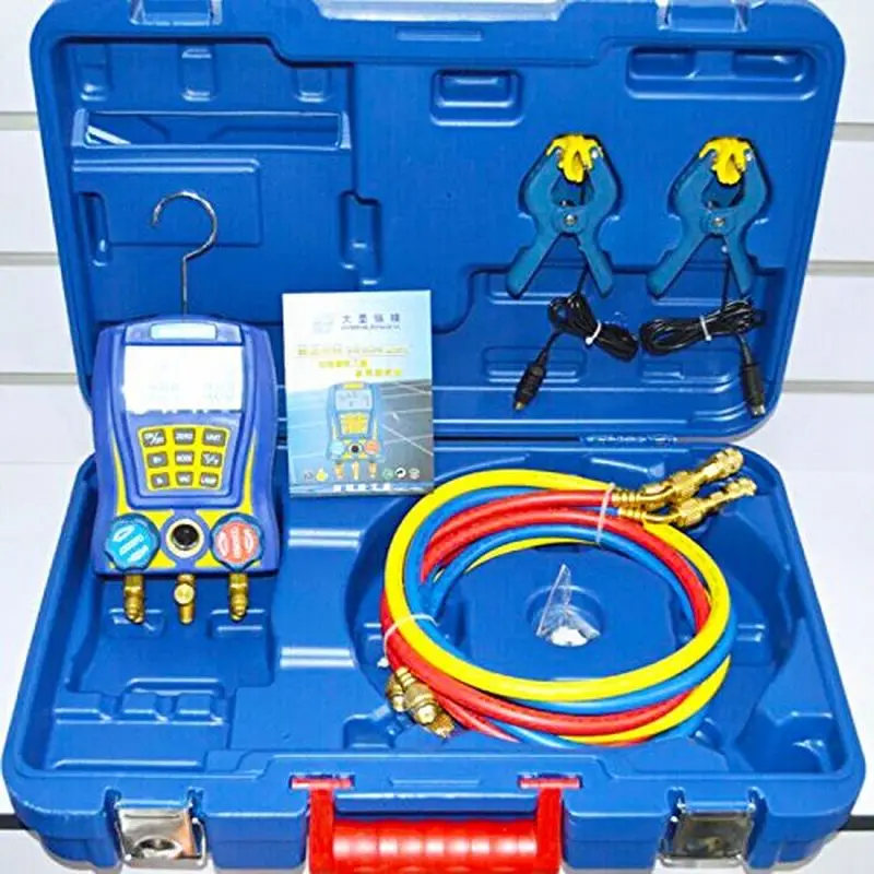 WK-6889 Digital Manifold Xeast Electronic Fluoride Meter Display Vacuum Pressure Manomete Compressor Tool Gauge | Автомобили и