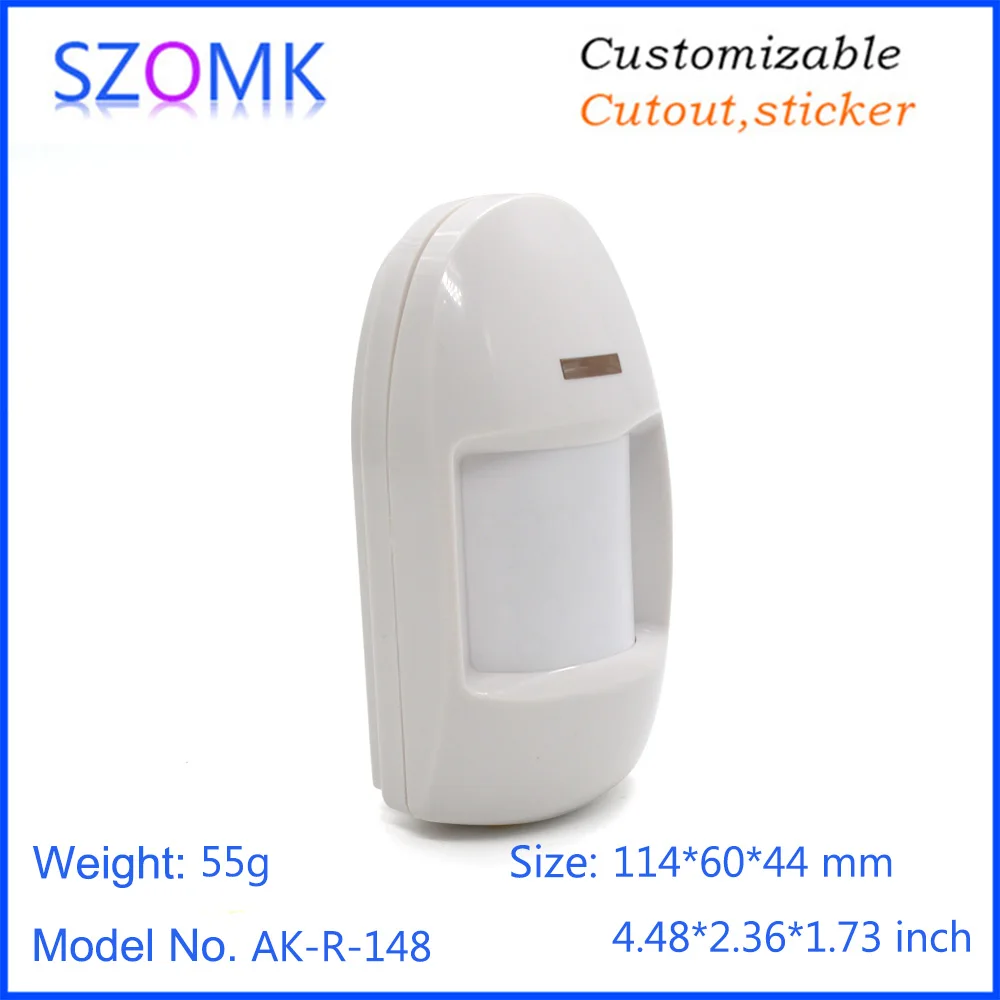 1 piece 114*60*44mm new design plastic enclosure for wireless outdoor PIR motion detector instrument housing with lens | Обустройство