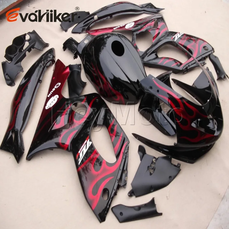 

ABS fairing for YZF600R 1997 1998 1999 2000 2001 2002 2003 2004 2005 2006 2007 red flames ABS motor Fairing