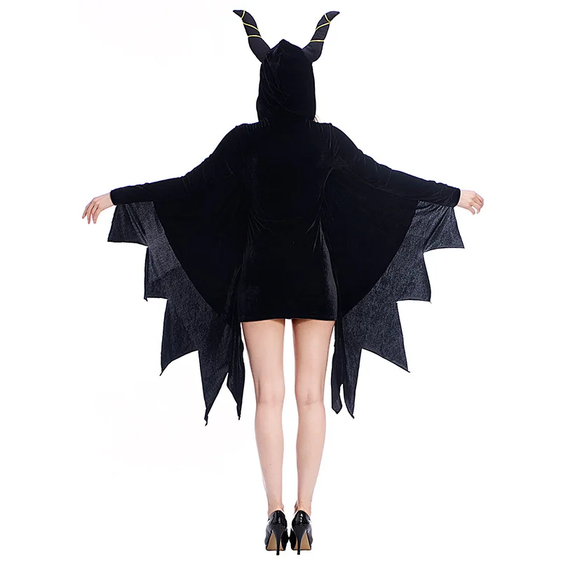 Женский роскошный черный костюм Maleficent на крестины зловещее платье ведьмы