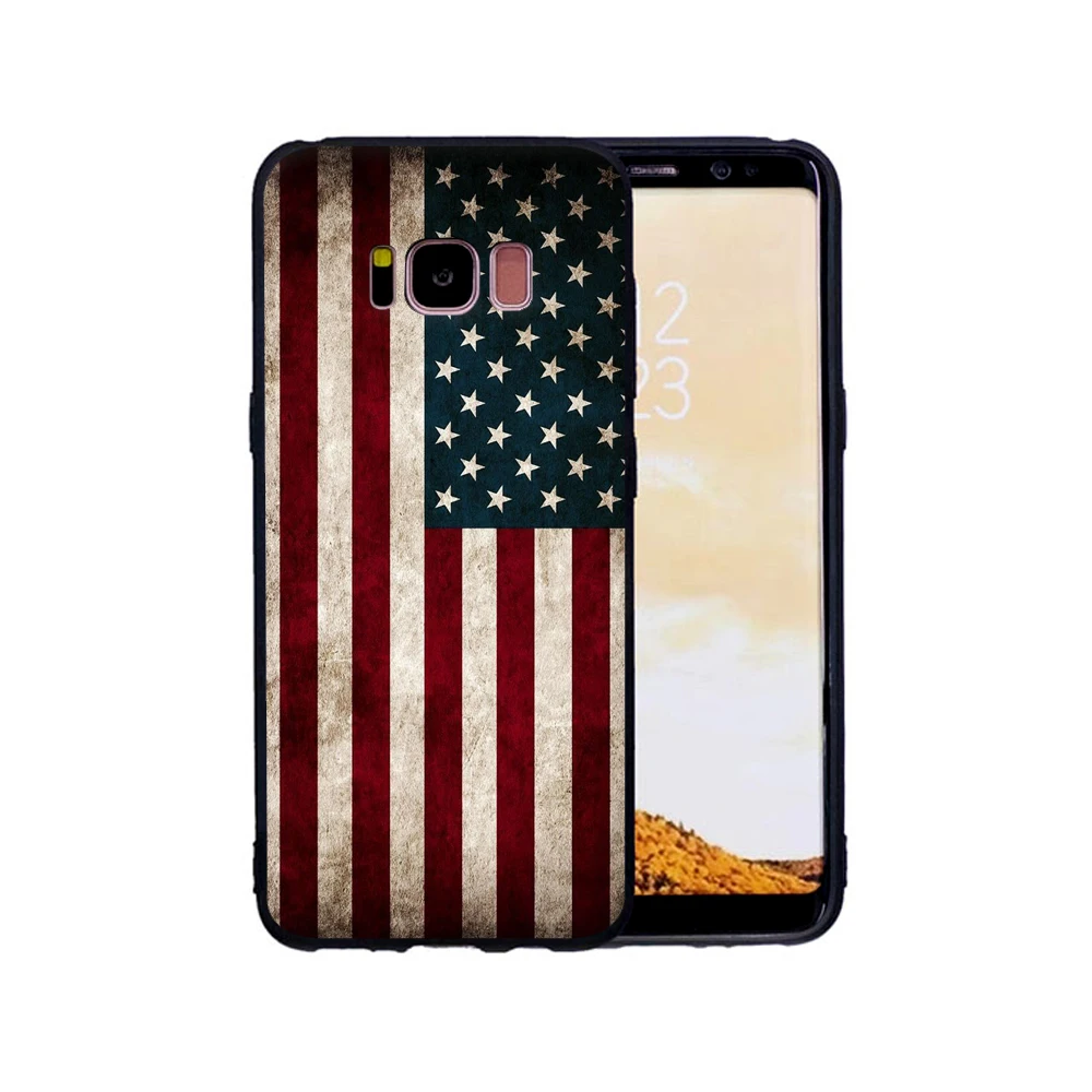 Чехол для Samsung Galaxy S8 Россия США Флаг Великобритании S9 S9Plus S6 S6E S7 S7E Мягкий