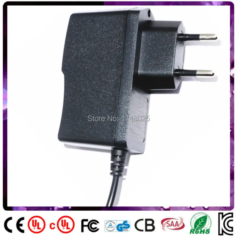 

5pcs Free shipping 1500ma 6v ac power adapter 9w adaptor EU input 100 240v ac 5.5x2.1mm 0.9m DC cable Power Supply transformer