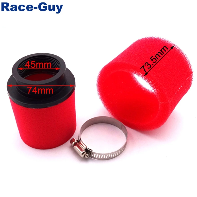 45mm Air Filter For 125cc 140cc 150cc 200cc Engine Pit Dirt Motor Bike Motorcycle Motocross ATV Quad |