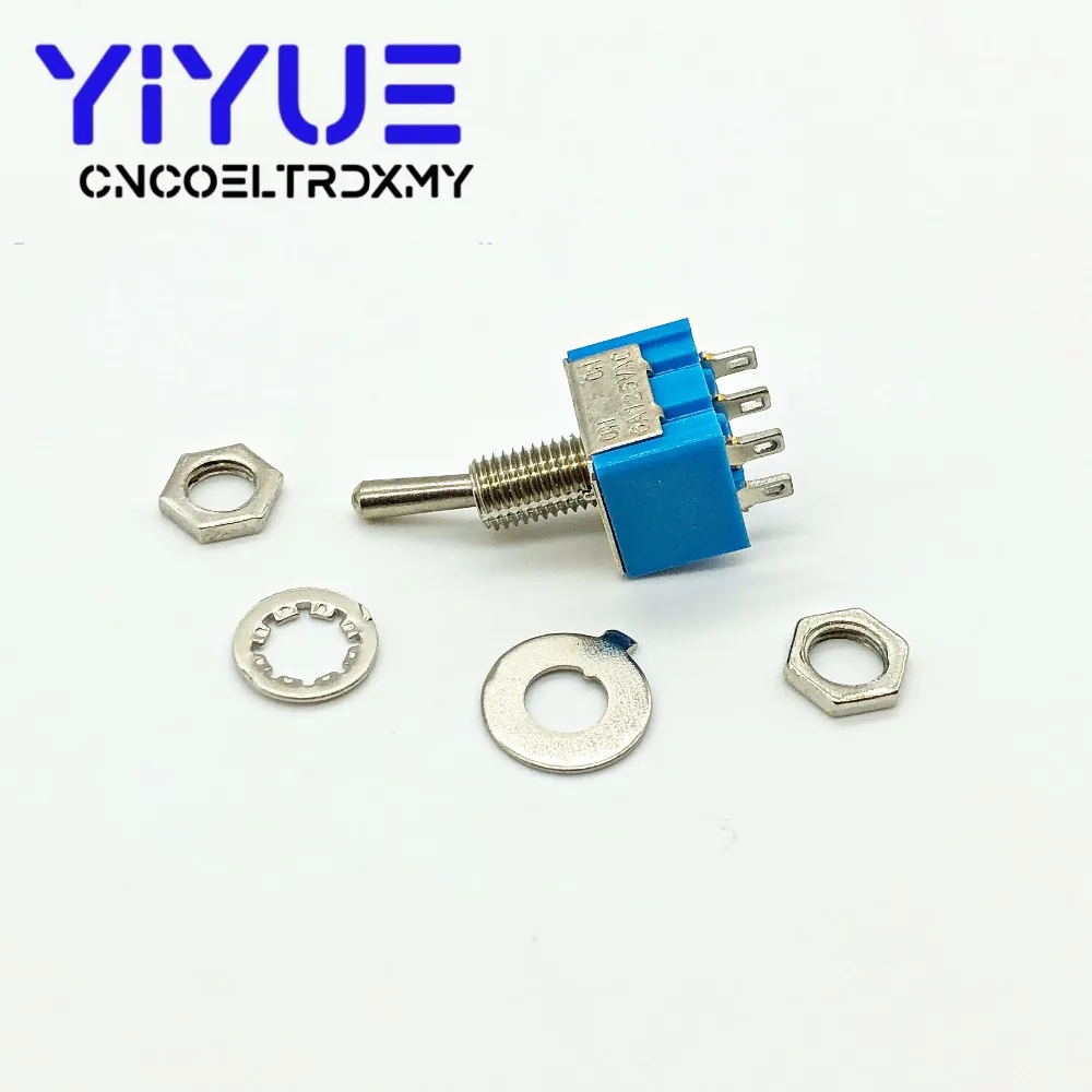 5pcs MTS-202 DPDT Switch 6A 125V AC 6-Pin ON-ON Mini Toggle Switches For Switching Lights Motors | Обустройство дома