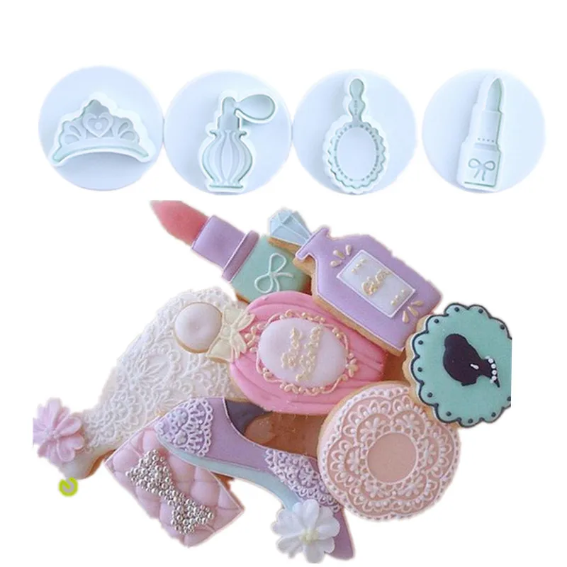 4 шт./компл. инструменты для макияжа пластиковые формочки теста в форме печенья DIY