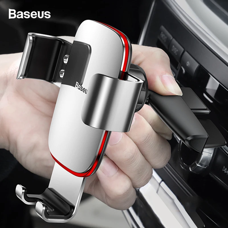 Автомобильный держатель для телефона Baseus Gravity для автомобиля, CD слот, держатель для телефона, подставка для iPhone 11 Pro Xs Max, металлический держатель для мобильного телефона