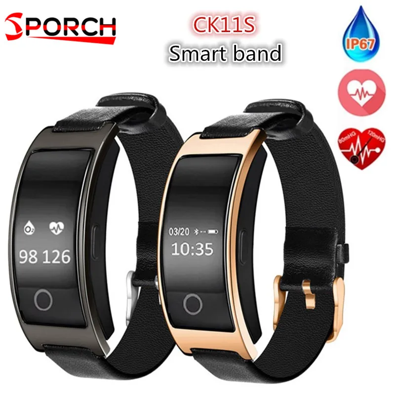 CK11S Smart Band IP67 Водонепроницаемый крови Давление часы кислородом монитор