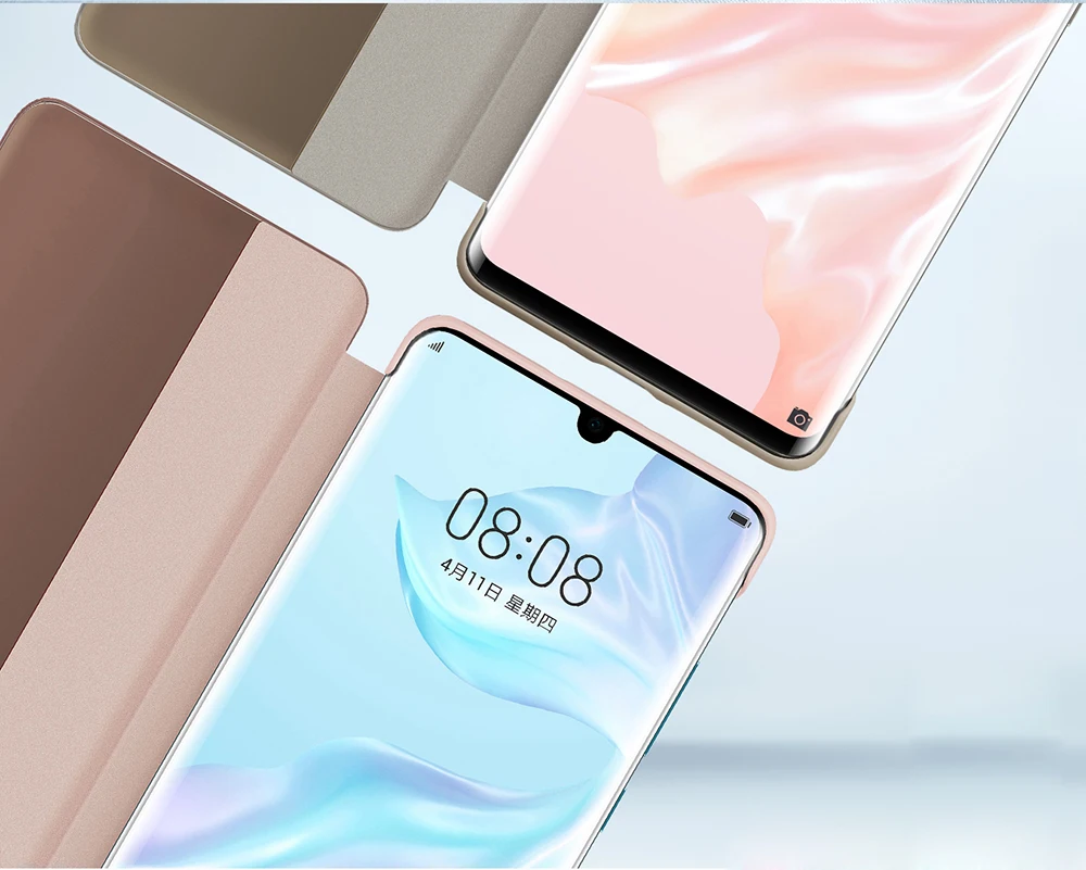 Huawei P30 Pro Чехол Официальный Смарт-Чехол из искусственной кожи флип-чехол huawei P30 Pro Чехол huawei P30 чехол для телефона Funda