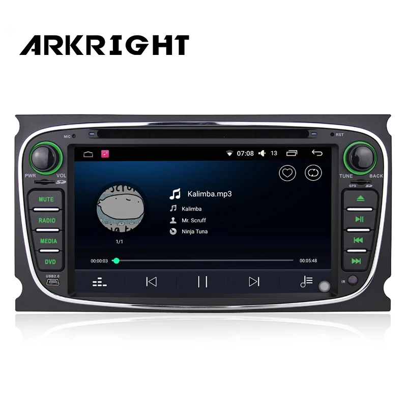 Автомобильный радиоприемник Android 6 0 2 Din 7 дюймов Гб ОЗУ FM радио ТВ Bluetooth Wi Fi HD GPS