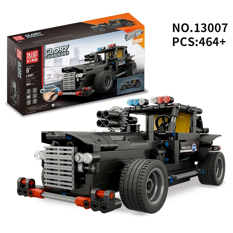 Формы King Technic 13007 Rc строительные полицейские блоки Glory Guardians электрический пульт дистанционного управления автомобиль Rc грузовик DIY Набор для комплекта