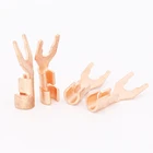 Hifi аудио 8 шт., Чистый медный динамик Y Spades для DIY кабеля динамика