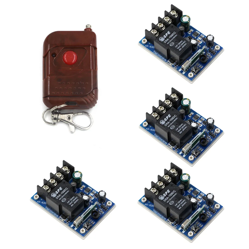 

DC 12V 15V 16V 24V 36V 48V 1CH Relay Wireless Remote Control Switch Remote Switches System Receiver & Transmitter 315/433Mhz