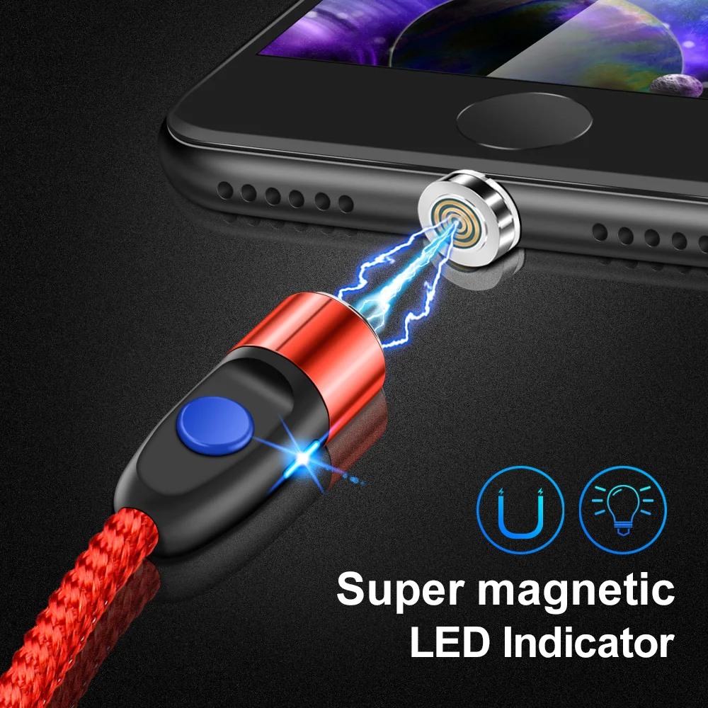 Магнитный Micro USB Type C кабель OLAF 3A для быстрой зарядки зарядное устройство iPhone 6 7 8 Plus