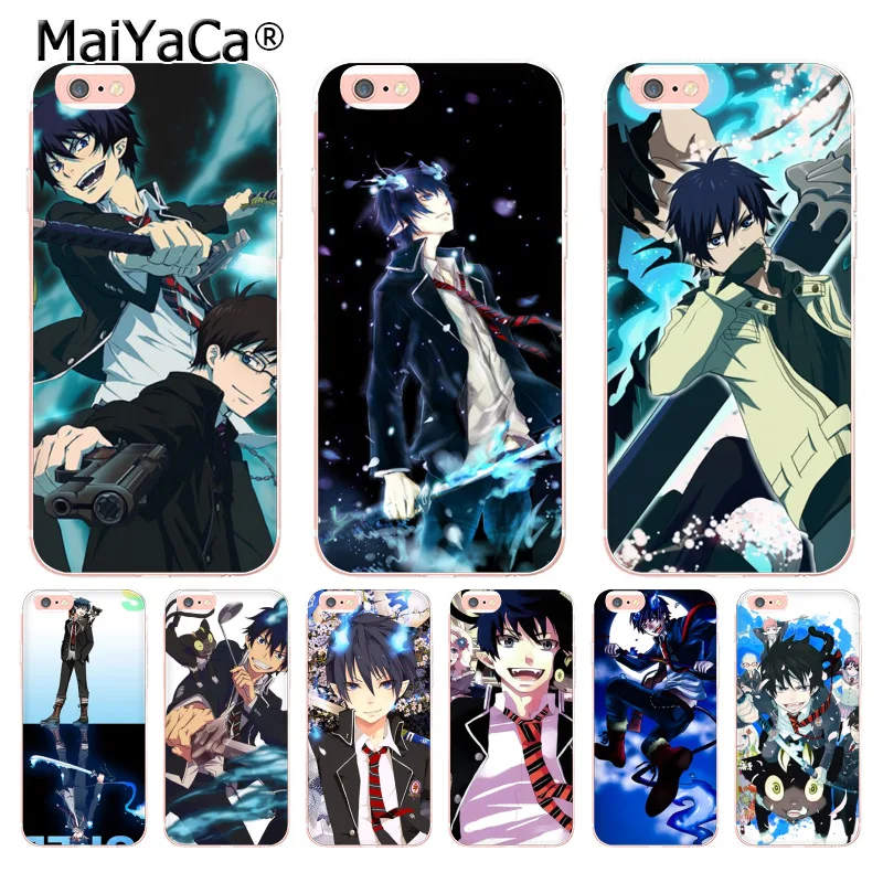 Защитный чехол MaiYaCa Blue Exorcist для iPhone 8 7 6 6S Plus X 5 5S SE 11pro|Бамперы| |
