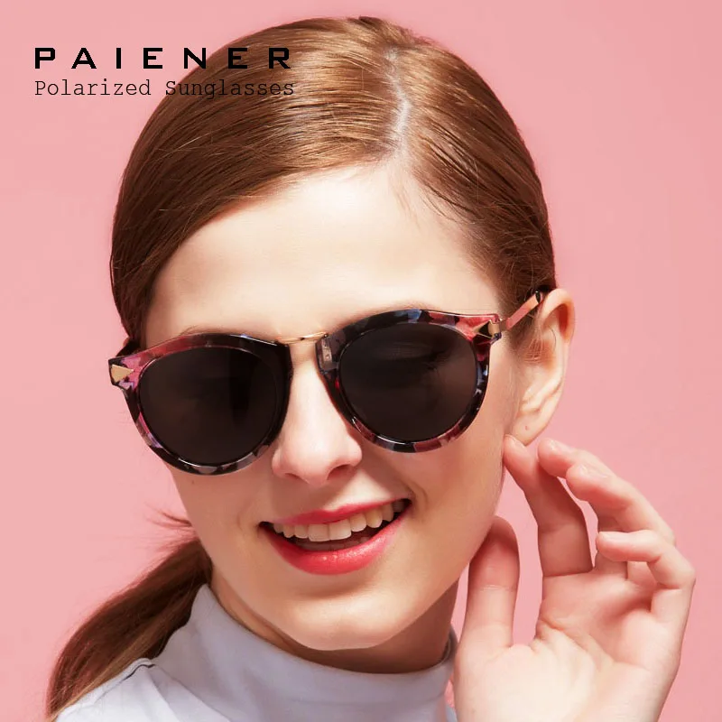 Солнцезащитные очки женские поляризационные брендовые дизайнерские винтажные