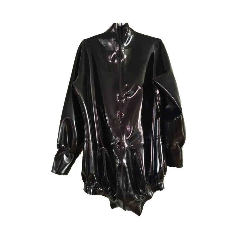

Latex Suit Rubber Women Swimsuit Black Catsuit Bodysuit Size XXS~XXL