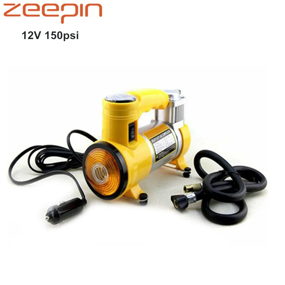 Zeepin 12 V универсальный надувной насос 150PSI 90 Вт Мощный воздушный с светодиодный