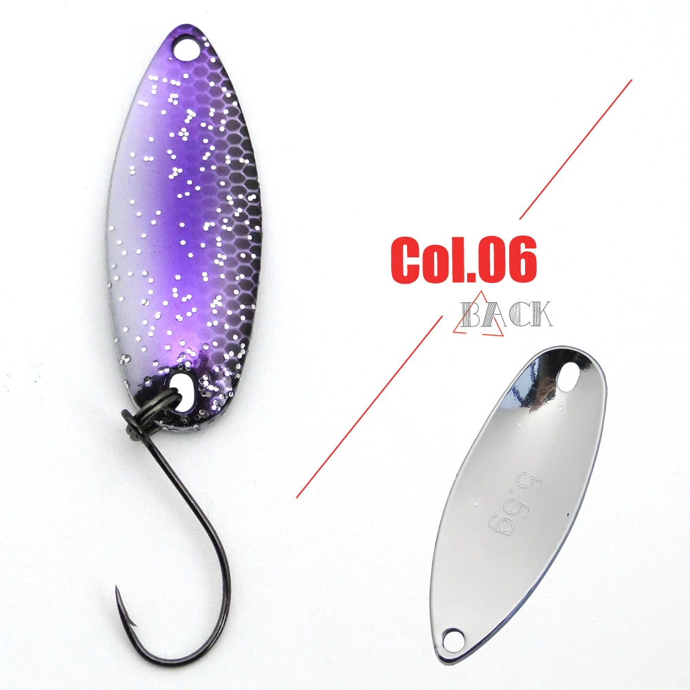 Tomic 1pc 2g 3,5g 5g lake area trout spoons casting micro metal fishing lures artificial bait ultralight
