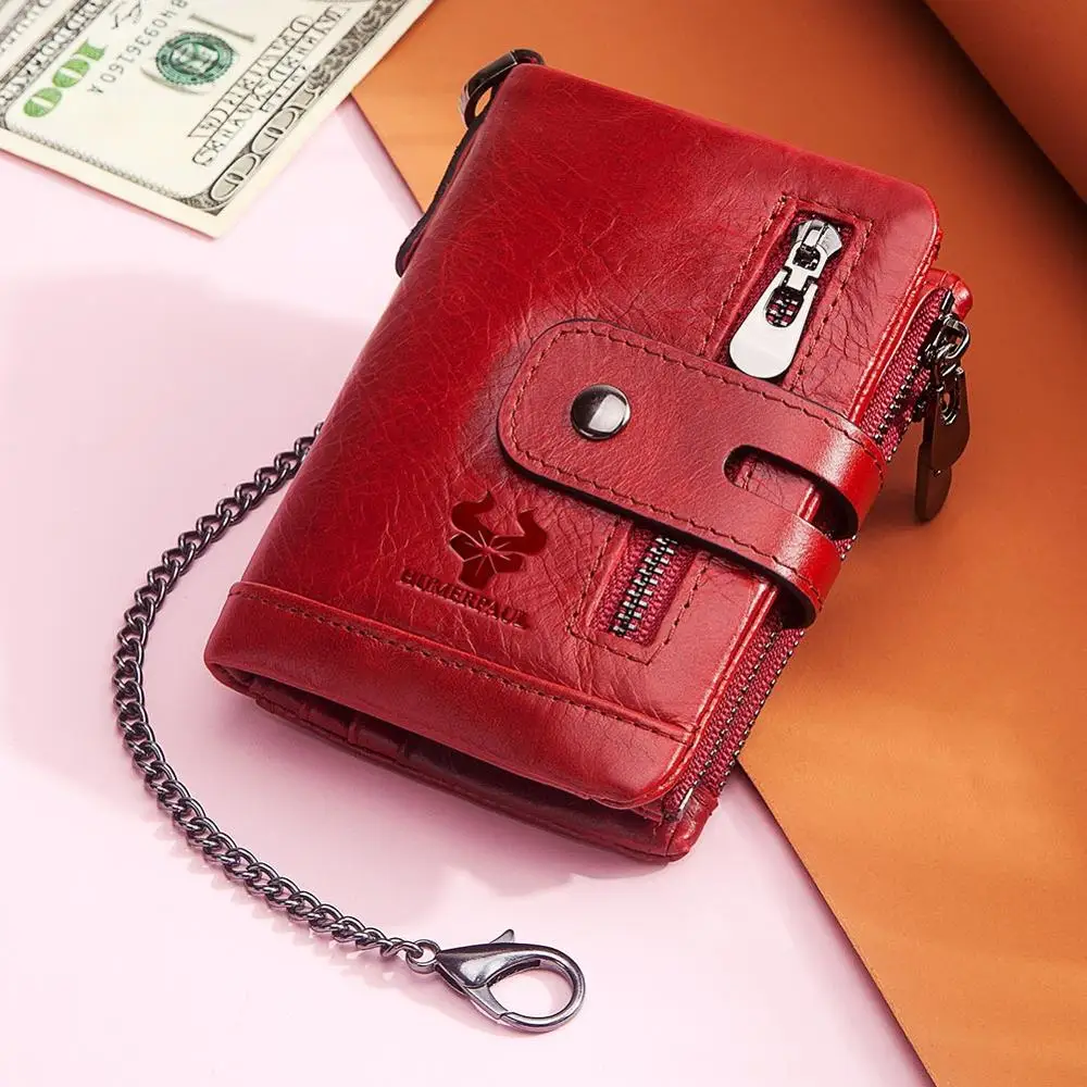 Кошелек из натуральной кожи мужской портфель подарок мужской Cudan Portomonee Perse Карманный Кошелек для монет деньги сумка из коровьей кожи красный