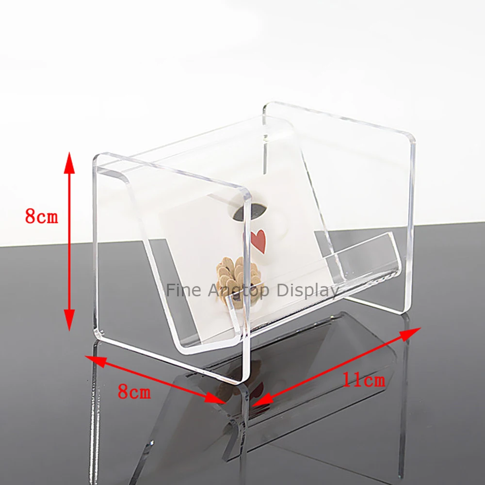 Acrylic Countertop Display Jewelry Storage Rack Gift Card Holder Box