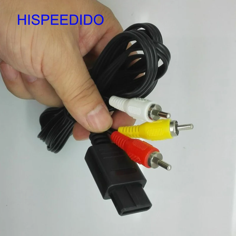 Hiseedo 10 шт./лот 6ft 1 8 м аудио тв видео кабель AV к RCA для Super Nintendo GameCube N64 SNES|lot lot|cable forcable