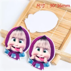 8 10 шт./лот плоская задняя плоское украшение из смолы kawaii мультфильм DIY полимерные кабошоны аксессуары для ручной работы ремесла diy волос лук - Цвет: 8