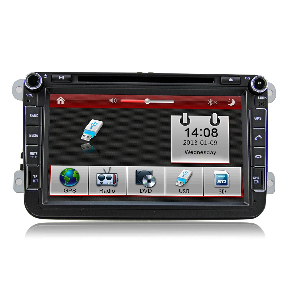 Eunavi 2 Din 8 дюймов Автомобильный dvd плеер для Volkswagen Golf Polo JETTA MK5 MK6 PASSAT B6 SKODA TOURAN с 3g USB gps