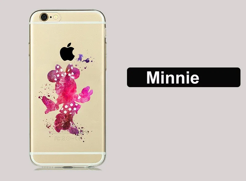 Милый силиконовый чехол Минни Маус для iPhone SE 5S 6s 7 8 Plus 7Plus 8 Plus чехол Белоснежка Русалка для iPhone8 iPhone7 Capinha