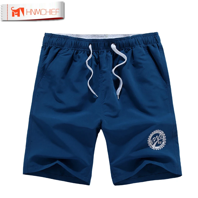 Повседневные Шорты HNMCHIEF для мужчин быстросохнущие Летние Стильные однотонные