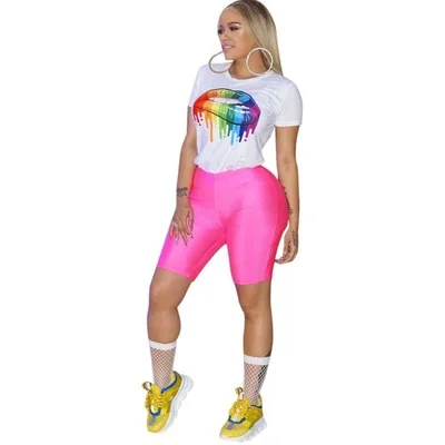 2019 хит продаж Европейская и американская Сексуальная Женская цветная футболка с