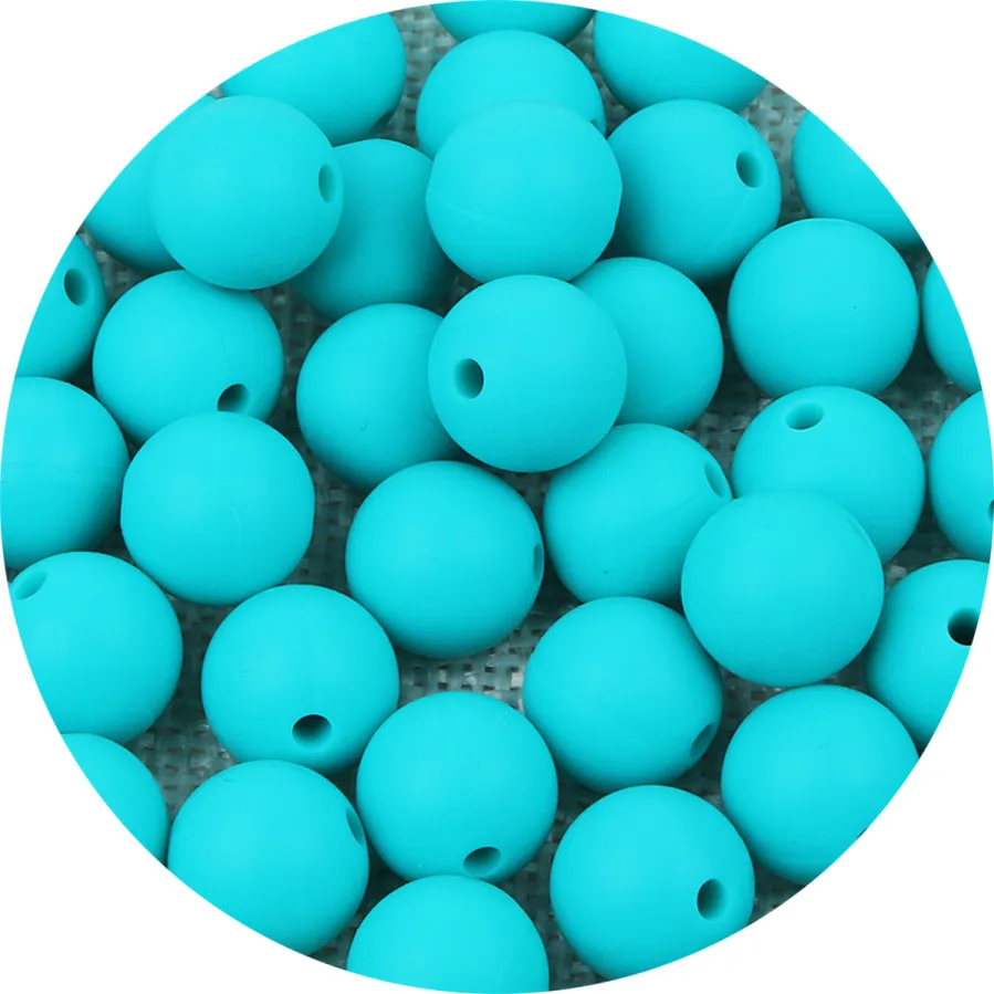 NO.6 TYRY.HU, 50 шт., силиконовые бусы для прорезывания зубов, Детские Жевательные пустышки, бусы-Клипсы из пищевого силикона, не содержит бисфенол, детские игрушки для прорезывания зубов, 12 мм, бусины - Цвет: NO.6
