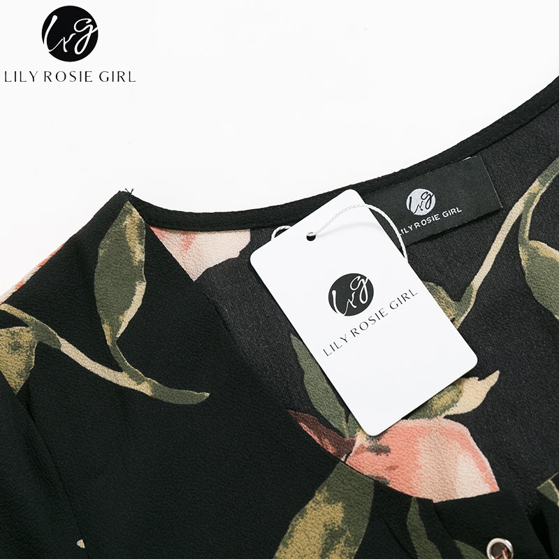 Conmoto Летнее платье с вырезом со шнуровкой короткое в стиле бохо принтом
