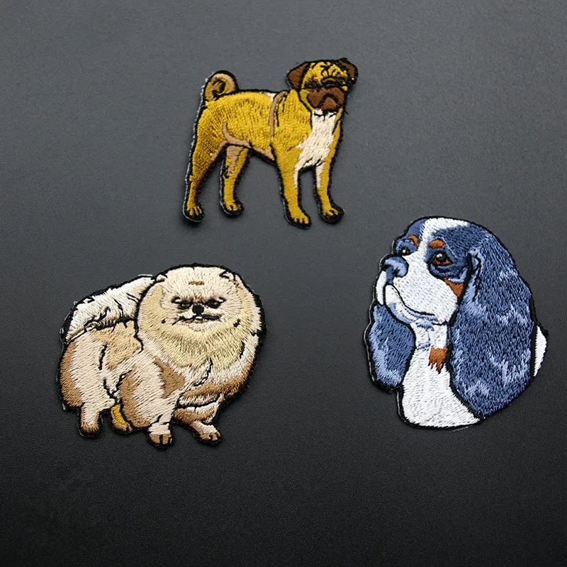 Нашивка с вышивкой в виде собаки 1 или 3 шт. | Дом и сад