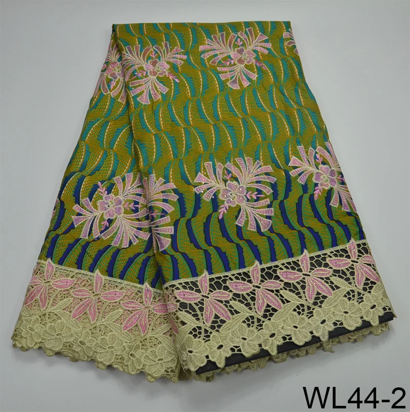 WL44 Five Floral Design Pink Nigeria Royal Blue Peacock Green High Quality Chemical Beaded ghana ankara African waxed cord | Дом и сад