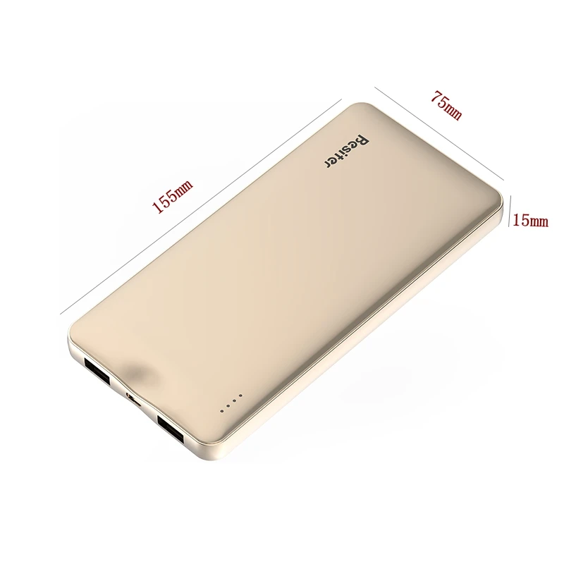 Внешний аккумулятор павербэнк Besiter BST 011Q 10000мАч двойной разъем USB 3.0 быстрая