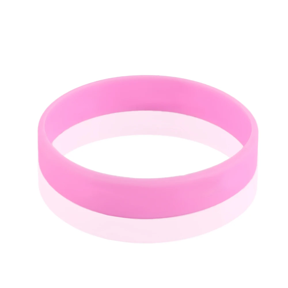 pink 1 шт силиконовые резиновые браслеты, новые баскетбольные спортивные повседневные браслеты, многоцветные Энергетические Браслеты для женщин и мужчин, подарки - Окраска металла: pink